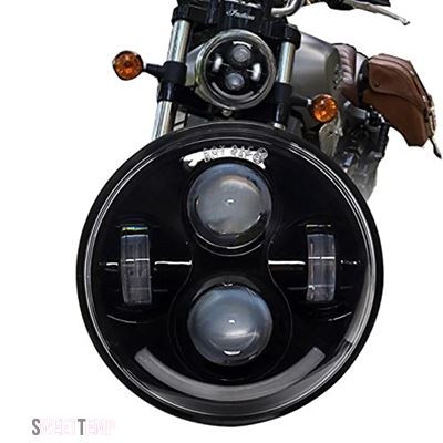 互換品 ハーレー ダビッドソン 5.75"LEDヘッドライト 5 3/4"LED アイアン883 ダイナストリートボブ FXDBスポーツスター用ヘッドライトキット_2