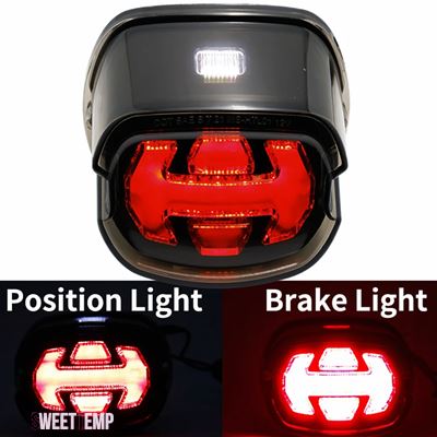 互換品】 ハーレー ダビッドソン モトレッドレンズLEDテールブレーキ