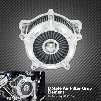 互換品 ハーレー ダビッドソン ツーリング エレクトラグライド FLHR スポーツスター XL ダイナ ソフテイル FLFB用 エアフィルター グレー エレメント ク