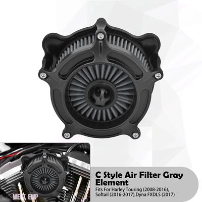 互換品 ハーレー ダビッドソン エアフィルター CNC エアークリーナー グレー エレメント インテーク フィルター ツーリング FLHR FLHT FLHX スポーツス