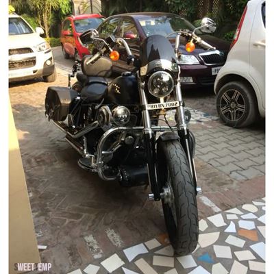 互換品 1985年〜2007年V-max Vmax 1200 VMX1200 Virago XV 250 535 XV535 XV250用 ヤマハ 固定フロントフォークマウントスクリーン_1