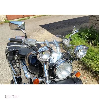 互換品 1985年〜2007年V-max Vmax 1200 VMX1200 Virago XV 250 535 XV535 XV250用 ヤマハ 固定フロントフォークマウントスクリーン_3