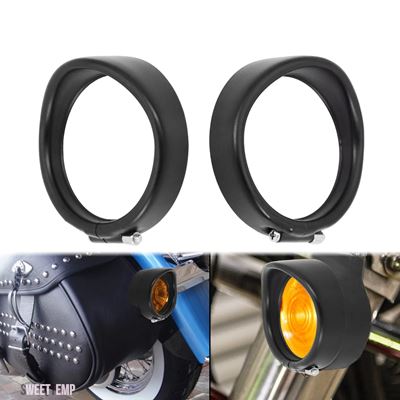 互換品】 ハーレー ダビッドソン 2個入りクロームバイザースタイル