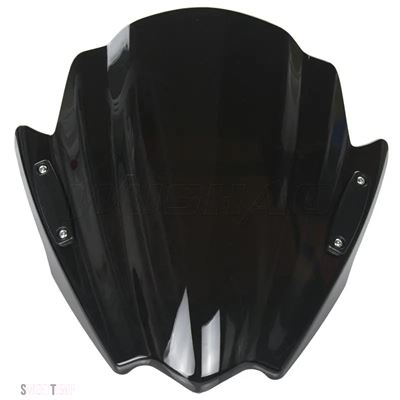 互換品 CB1000R CB300F CB500F CB500X用ストリートバイクフロントスクリーン ホンダ 2008年から2014年 2015年式 ブラック_7