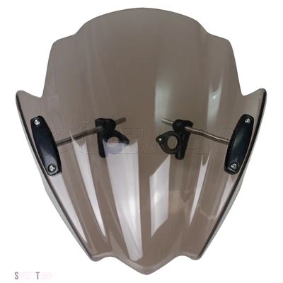 互換品 CB1000R CB300F CB500F CB500X用ストリートバイクフロントスクリーン ホンダ 2008年から2014年 2015年式 ブラック_2