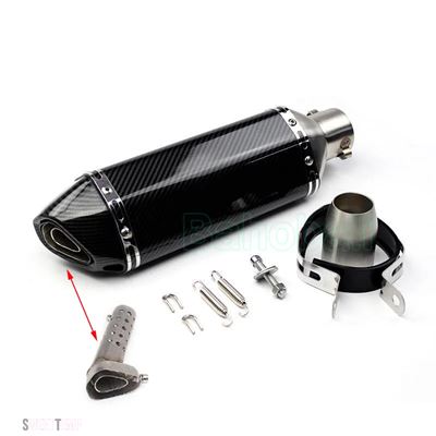 互換品 ホンダ 51mm 汎用エキゾーストマフラー ステンレススチールパイプ エスケープ モディファイド DBキラー Z900 MT07 NK400 Ninja250 R3用