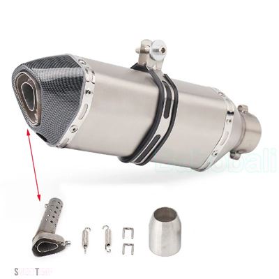 互換品 ホンダ 51mm 汎用エキゾーストマフラー ステンレススチールパイプ エスケープ モディファイド DBキラー Z900 MT07 NK400 Ninja250 R3用