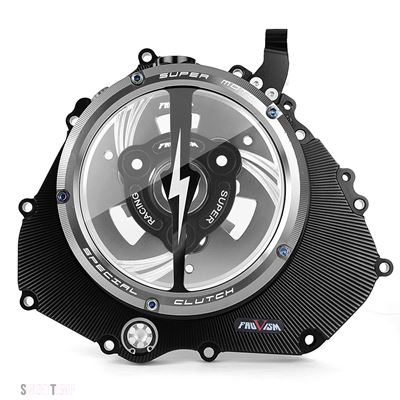 互換品 カワサキ クリアクラッチカバー ニンジャ400 Z400 Ninja400 2018-2023 2022年エンジンプロテクターガードスプリングリテーナープリプレッシャー