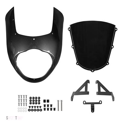 互換品 カワサキ バルカン S EN650 650 2015-2024 VN650用 フロント ヘッドライト カバー カフェレーサー レトロ フェアリング ウインドスクリーン ウイ_2