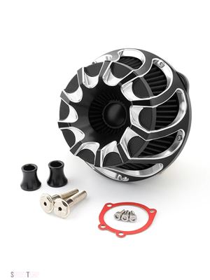 互換品 ハーレー ダビッドソン エアフィルター スポーツスターアイアンXL 883 1200 48 72 Forty-Eight Seventy-Two用 1991-2023年 エアクリーナーイン