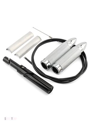 互換品 ヤマハ 内部スロットルスリーブ 1" 25mm 7/8" 22mm ハンドグリップ ハンドルバー ハーレー トライアンフ BSA XS650 チョッパー ボバー用_3