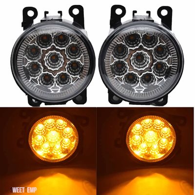 互換品 三菱 2個入りフォグランプ DRL照明 LEDライト L200 OUTLANDER 2 PAJERO 4 GALANT Grandis カースタイリングハロゲンランプ_1