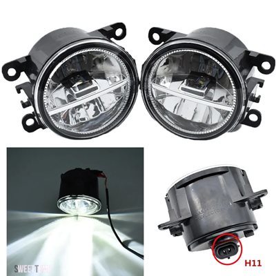 互換品 オペル 2個入り 自動 右側+左側 LEDフォグランプランプ カースタイリング H11 ハロゲンランプ 12V バルブアセンブリ ASTRA H ハッチバック 2005_4