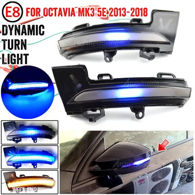 互換品 フォルクスワーゲン サイドミラーフラッシャーインジケーター T-roc Troc T-cross用LEDダイナミックターンシグナルウィンカーライト シュコダ_3