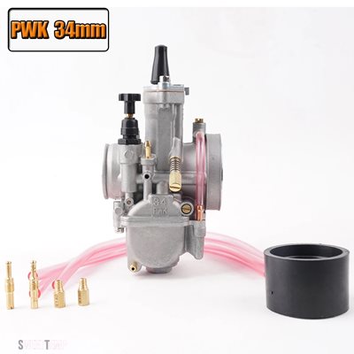 互換品 PWK 21 24 26 28 30 32 34mm ヤマハ ユニバーサルキャブレター オートバイ用キャブレターパワーインジェクション レース用 ミクニ コーソ_7