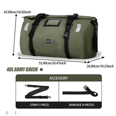 互換品 バイク パーツ オートバイ用ドライバッグ 30L/40L/66L 防水ロールパックバッグ バイク用サドルバッグ サドルパニア ユニバーサルバイク用リアサ