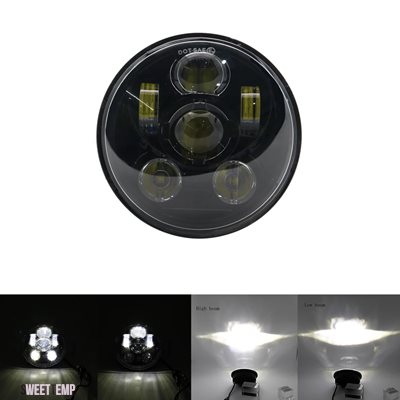 互換品 ハーレー ダビッドソン 5.75" 5 3/4 LED オートバイのヘッドライト ブラック スポーツスター 1200 XL1200L カスタム XL1200C 883 XL883 883L XL_1