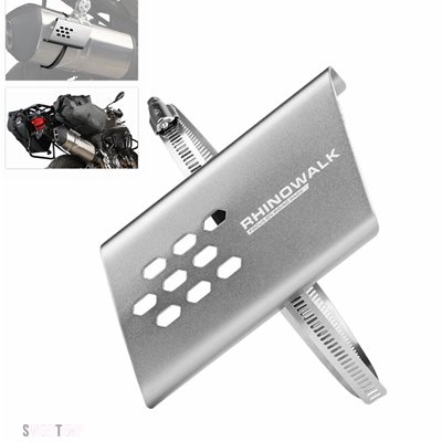 互換品 バイク パーツ オートバイ用排気管プロテクター ヒートシールドカバー 1個または2個入り ユニバーサルモーターガード やけど防止カバーアクセサ_1