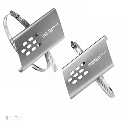 互換品 バイク パーツ ユニバーサルオートバイ排気管ヒートシールドカバー 断熱 やけど防止プロテクター 1/2個_2