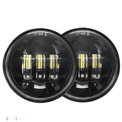 ブランド登録なし - 取り替えっこ品 FLHR LEDフォグランプ かばい立てともし火 イエローターンシグナルランプ付き添い人 ハーレー ダビッドソン 4.5\" 自動二輪車用 古典派音楽 ロードキング用"