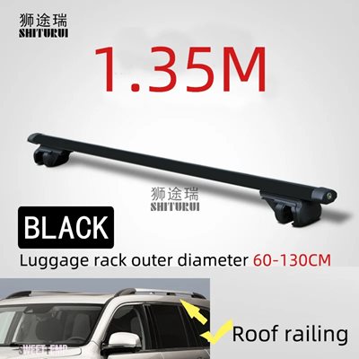 互換品 トヨタ 汎用 135CM カールーフラック クロスバー クロスバー 75kg 150LBS ランドクルーザープラド J150 J120 rav 4Runner カローラワゴン lc200用_9