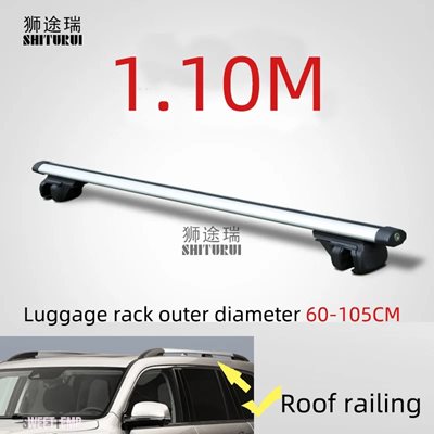 互換品 トヨタ 汎用 135CM カールーフラック クロスバー クロスバー 75kg 150LBS ランドクルーザープラド J150 J120 rav 4Runner カローラワゴン lc200用_1