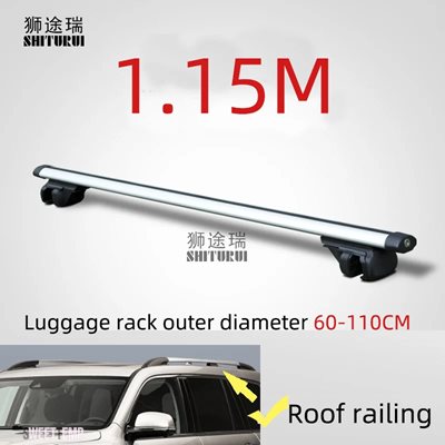 互換品 トヨタ 汎用 135CM カールーフラック クロスバー クロスバー 75kg 150LBS ランドクルーザープラド J150 J120 rav 4Runner カローラワゴン lc200用_2