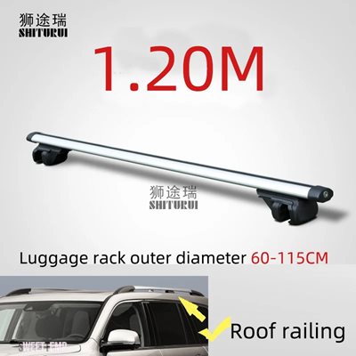 互換品 トヨタ 汎用 135CM カールーフラック クロスバー クロスバー 75kg 150LBS ランドクルーザープラド J150 J120 rav 4Runner カローラワゴン lc200用_3