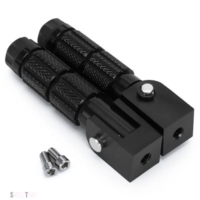 互換品 バイク パーツ 2個入り M8 ユニバーサル オートバイ モーターバイク用折りたたみ式フットレスト フットペグ フットレスト ペグ リアペダルセット_6