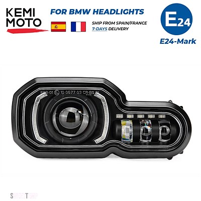 互換品 E マーク承認ヘッドライト BMW F650GS F700GS F800GS ADV F800R ライトフル LED ヘッドライトアセンブリ