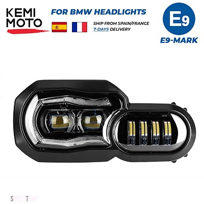 互換品 E マーク承認ヘッドライト BMW F650GS F700GS F800GS ADV F800R ライトフル LED ヘッドライトアセンブリ