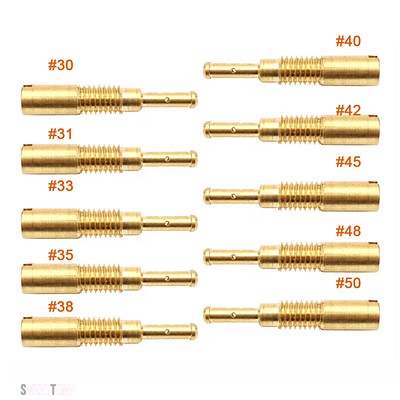 10 個パックパイロットジェット M5 5 MMスローアイドルジェット M5X0.8 MMネジ KEIHIN PZ19 キャブレターインジェクターノズル用 | ブランド登録なし | 01
