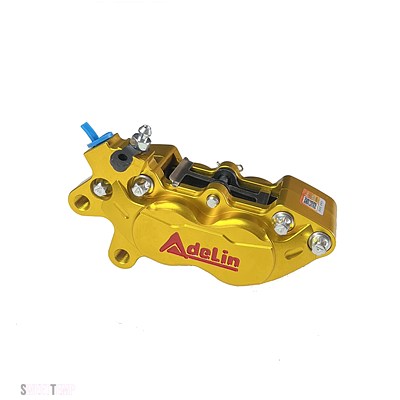 Adelin ブレーキキャリパー レッド・イエロー 互換品 ADELIN ADL-7 ADL-20 HF6 F101 4 40 MM BWS RSZ CNC CBR 1000