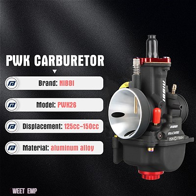 互換品 NIBBI PWK レーシングキャブレター PWK24/26/28/30/32/34/36/38/40 MMキャブレターパワージェットヤマハ カワサキスズキ部品