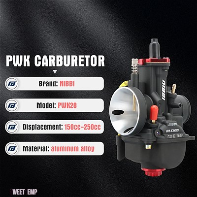 互換品 NIBBI PWK レーシングキャブレター PWK24/26/28/30/32/34/36/38/40 MMキャブレターパワージェットヤマハ カワサキスズキ部品