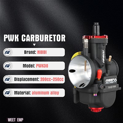 互換品 NIBBI PWK レーシングキャブレター PWK24/26/28/30/32/34/36/38/40 MMキャブレターパワージェットヤマハ カワサキスズキ部品