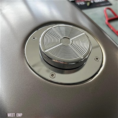 互換品 BMW K100 K100LT K100RS K100RT K 100 K75 K1 CNC アルミ燃料タンクガスキャップカバー回転オープンすぐ