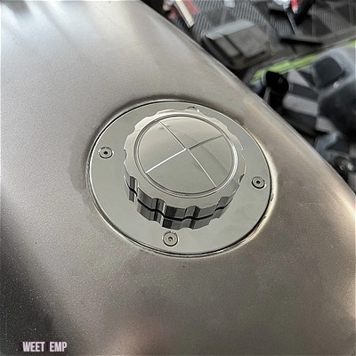 互換品 BMW K100 K100LT K100RS K100RT K 100 K75 K1 CNC アルミ燃料タンクガスキャップカバー回転オープンすぐ