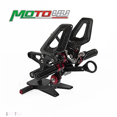 互換品 BMW S1000RR S 1000RR S1000 2009 2010 2011 2012 2013 2014 リアセットアルミフットペグレーシングリアセットカーボン部品_1