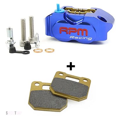 ヤマハ100㎜ピッチスミトモ6ポットブレーキキャリパー ブレーキパット付き中古 互換品 82 MM RPM AEROX RSZ 50RR BWS DIO GROM ブレーキキャリパー