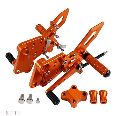 互換品 KTM デューク 390 250 2018-2023 ケースセーバーチェーンスプロケットプロテクターライダーリアセットリアセットフットレストフットレストペグ_4