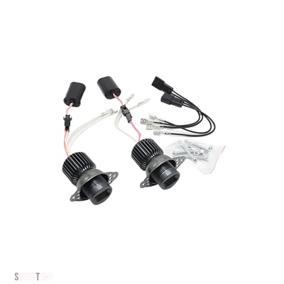 互換品 BMW 60 ワットエラーフリー LED エンジェルアイズマーカーライト電球ホワイト 3 シリーズ E90 E91 LCI フェイスリフトハロゲンヘッドライト 2009 2_1
