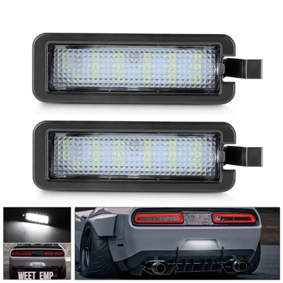 互換品 クライスラー リアライセンスプレートランプ ダッジチャージャー/チャレンジャー300 2015 RAM 1500 トランクコンパートメントライトホワイト用_2