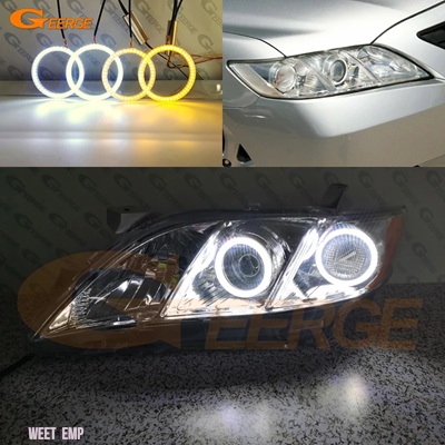 互換品 超高輝度デイライトウィンカー LED エンジェルアイズキットハローリング トヨタ 40 V40 2006 2007 2008 2009 2010 2011 カムリ SMD_1