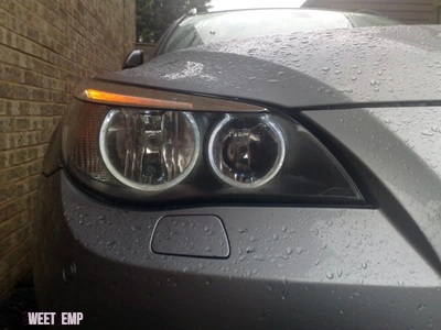 互換品 BMW E60 E61 520I 525I 530I 540I 545I 550I M5 プレ LCI 超高輝度 DTM M4 スタイル LED エンジェルアイズキットハローリング_2