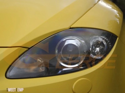 互換品 セアト レオンアルテアトレド RF リモート BLUETOOTH 互換アプリマルチカラークリスタル DTM M4 スタイル RGB LED エンジェルアイズキットハローリ_1