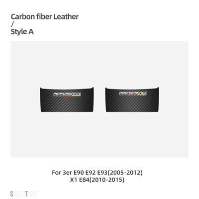 ブランド登録なし - 取り替えっこ品 カーシートバックアンチキックパッドトリム ステッカー BMW F20 F30 F34 E90 E92 E93 F10 G30 X1 E84 炭素 PVC PERFORMANCE ACCESSORIE