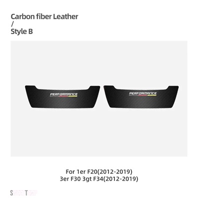 ブランド登録なし - 取り替えっこ品 カーシートバックアンチキックパッドトリム ステッカー BMW F20 F30 F34 E90 E92 E93 F10 G30 X1 E84 炭素 PVC PERFORMANCE ACCESSORIE