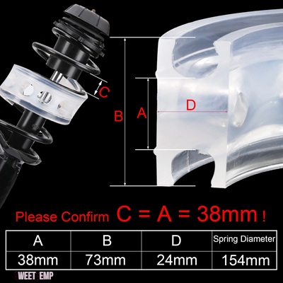 互換品 ショックアブソーバースプリングバンパーパワーラバーバッファ BMW メルセデス VW 2 21 38 MM 自動車サスペンションバッファ自動バッファ