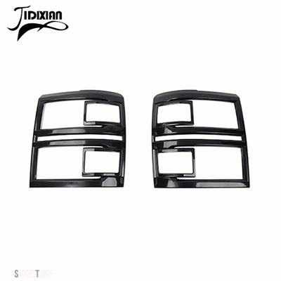 互換品 シボレー 車外装フロントヘッドライトライトランプ装飾カバーアクセサリー シルバラード 2014 2015 2016 2017 2018_5